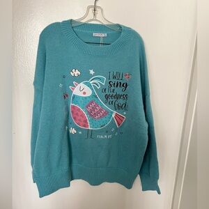 Love in faith Christian Bible verse sweatshirt size XXL